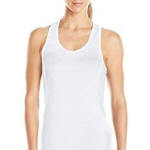 NWT HEAD Sz L Large Diamond Mesh Singlet Stark White Tank Top Yoga Racerback NEW
